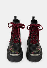 Drunella Embroidered Leather Boots