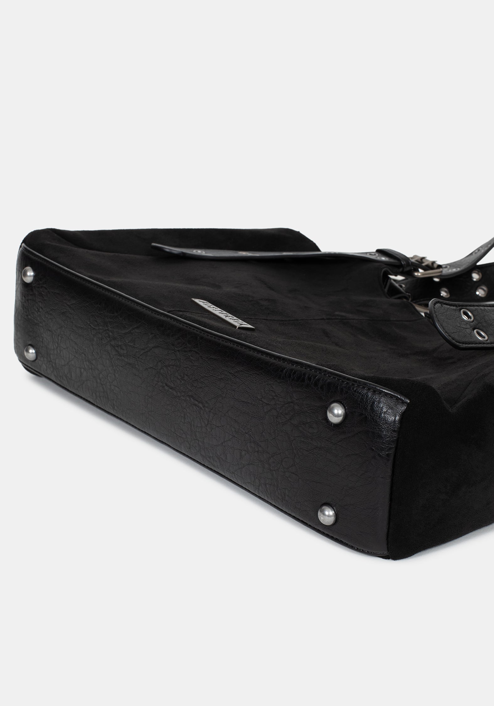 Ophelia Black Belted Shoulder Bag