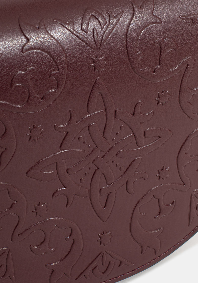 Nyelle Witches Knot Debossed Circle Bag