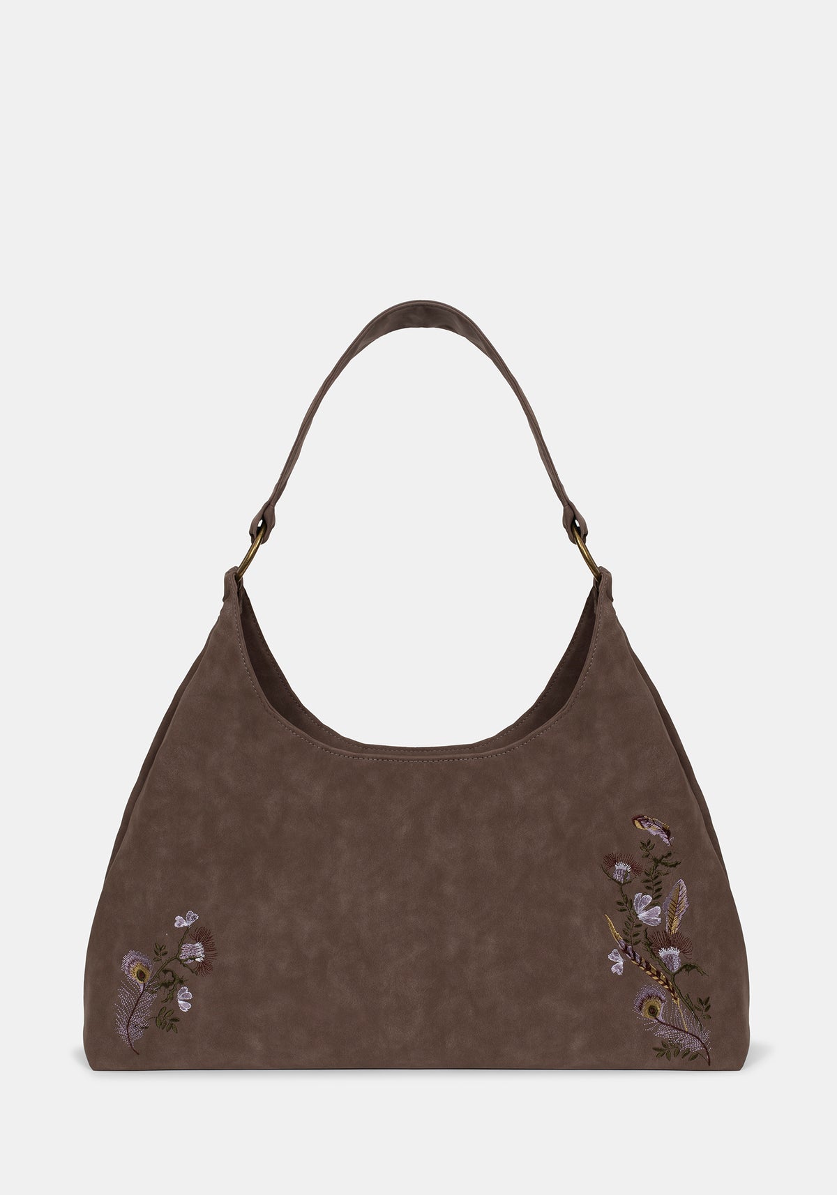 Lera Mystical Garden Embroidered Slouch Shoulder Bag