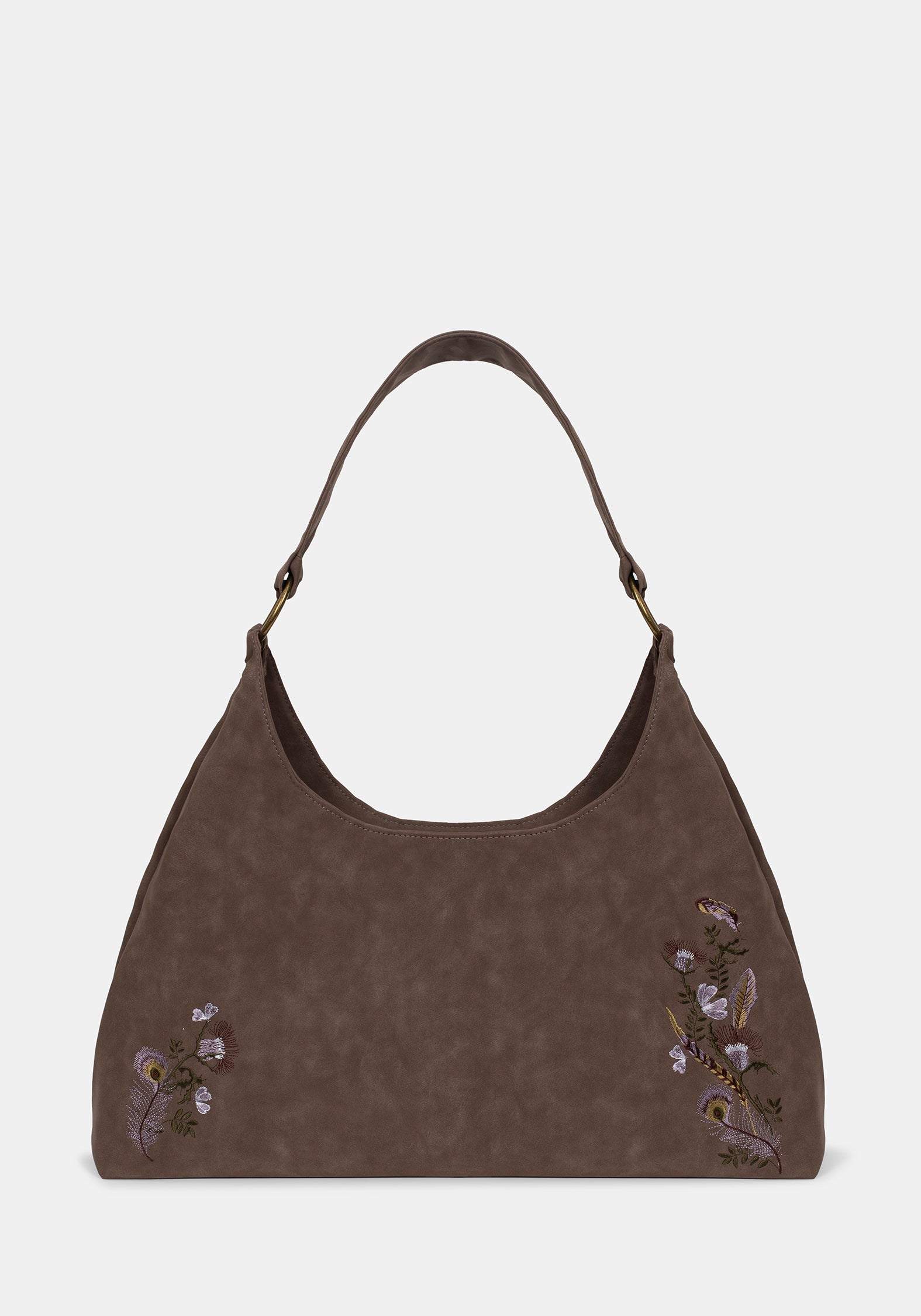 Lera Mystical Garden Embroidered Slouch Shoulder Bag