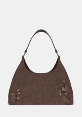 Lera Mystical Garden Embroidered Slouch Shoulder Bag
