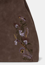 Lera Mystical Garden Embroidered Slouch Shoulder Bag