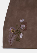 Lera Mystical Garden Embroidered Slouch Shoulder Bag