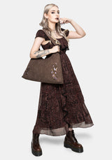 Lera Mystical Garden Embroidered Slouch Shoulder Bag