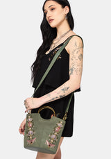Chlora Handle Embroidered Bag