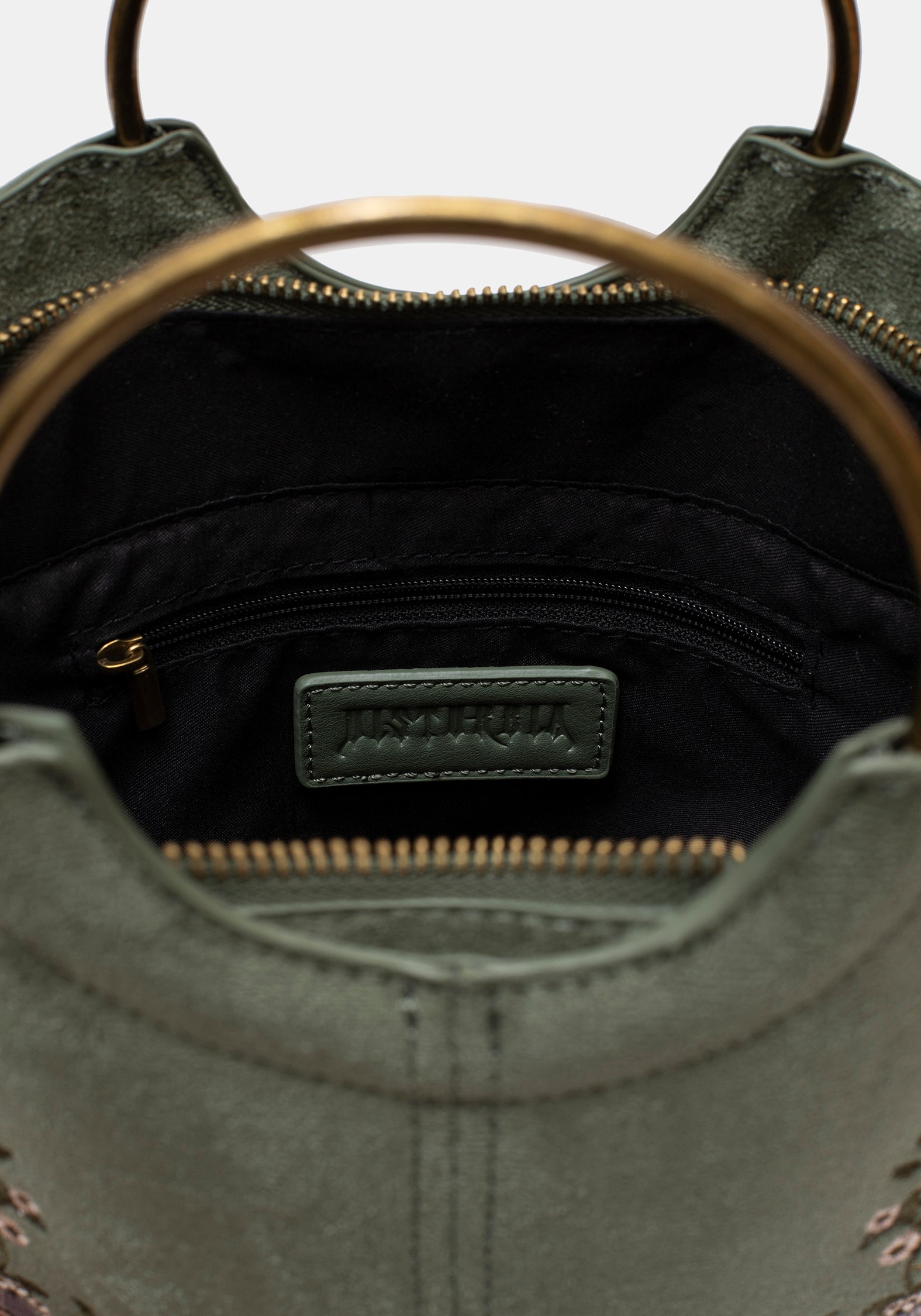 Chlora Handle Embroidered Bag