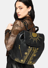 Lunara Celestial Embroidered Backpack
