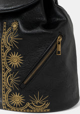Lunara Celestial Embroidered Backpack
