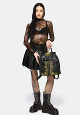 Lunara Celestial Embroidered Backpack