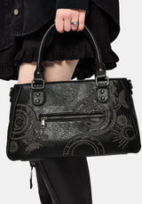 Asterielle Embroidered Rivet Handbag