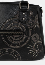 Asterielle Embroidered Rivet Handbag