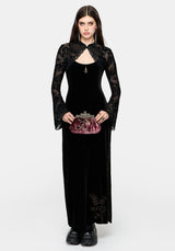 Zariah Embroidered Kiss Lock Bag
