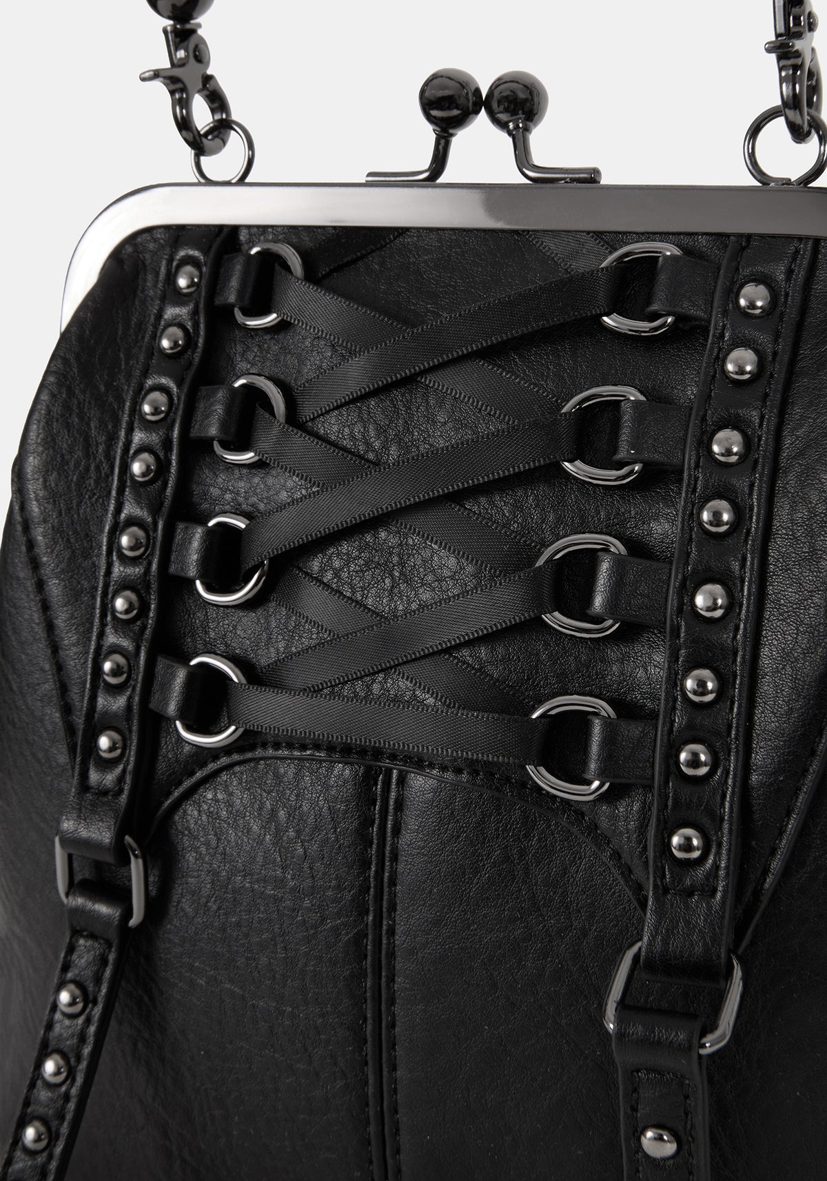 Ninelli Corset Kiss Lock Handle Bag