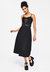 Eugenia Cross Cut Out Detail Faux Suede Waist Belt