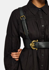 Fleur de Lis Buckle Harness