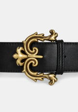 Fleur de Lis Buckle Belt
