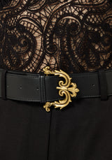 Fleur de Lis Buckle Belt