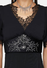 Morrigan Star Crossed Embroidered Waist Belt