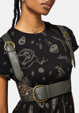Nyelle Witch Embroidered Harness