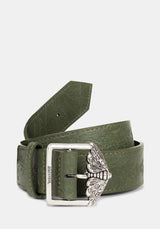 Rosamoth Debossed Buckle Belt - Green