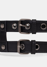 Kryne Eyelet Double Buckle Belt