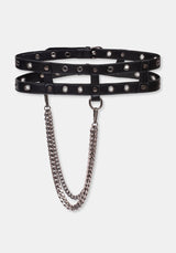 Kryne Eyelet Double Buckle Belt