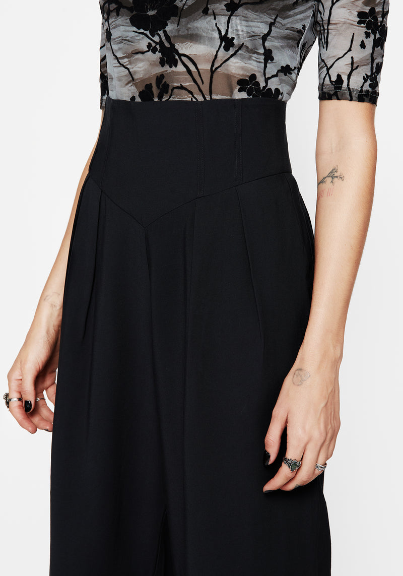 Brenna Corset High Waist Wide Leg Trouser
