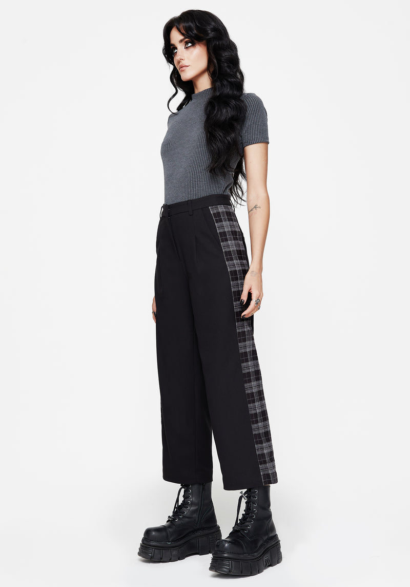Plutone Spliced Check Straight Leg Trouser
