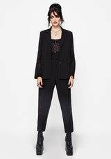 Renita Embroidered Tapered Tailored Trouser