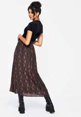 Isola Paisley Print Asymmetric Button Up Midaxi Skirt