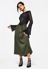 Francesca Dragon Printed Midaxi Skirt