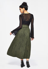 Francesca Dragon Printed Midaxi Skirt