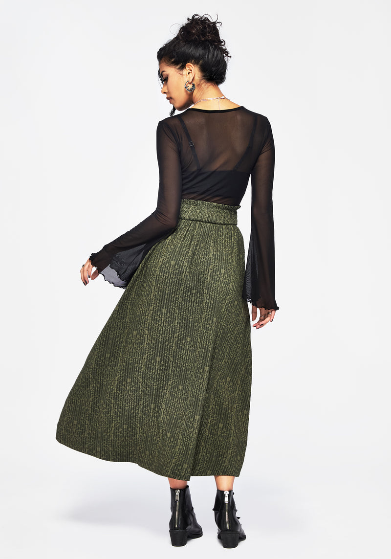 Francesca Dragon Printed Midaxi Skirt