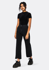 Ceres Cotton Moth Broderie Hem Trousers