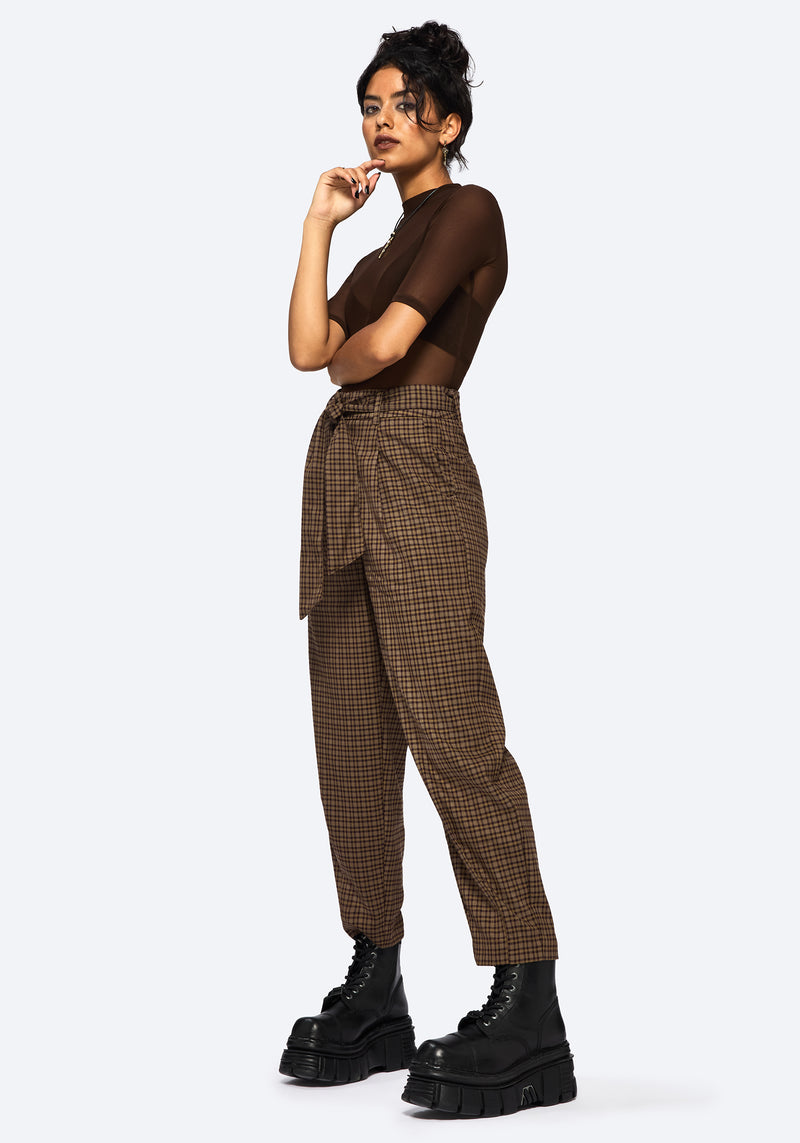 Sweetspire Check Tapered Trouser