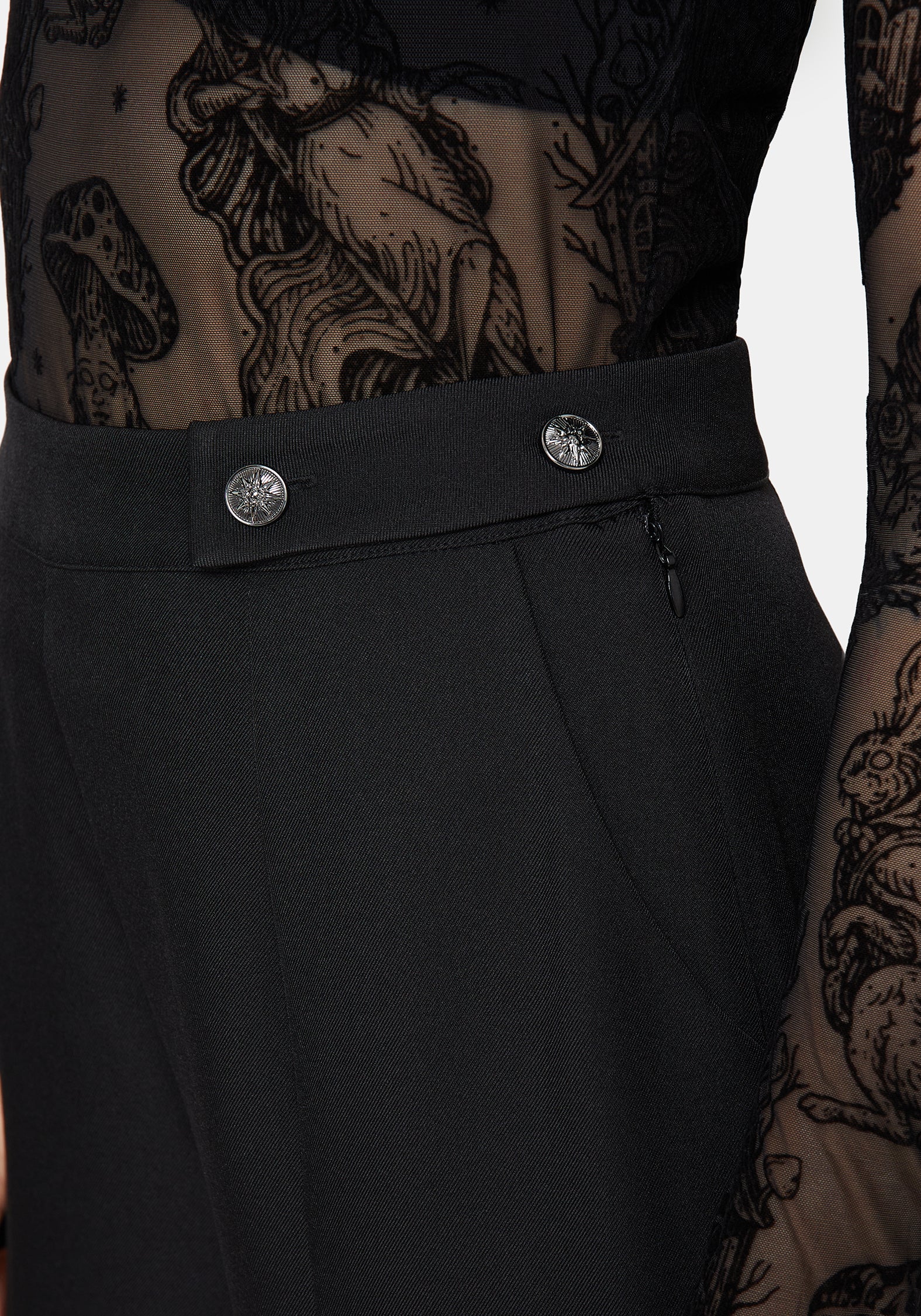 Iris Celestial Side Button Tailored Trousers