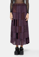 Mabel Floral Printed Patchwork Skirt