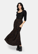 Elura Celestial Print Maxi Skirt