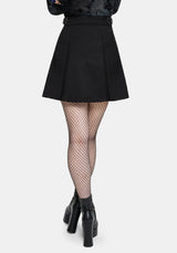 Nightingale Black Pleated Mini Skirt