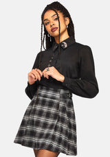 Rowenna Check Buckled Mini Skirt