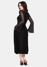 Hexborn Baba Yaga Embroidered Midi Skirt