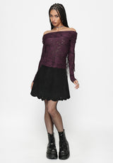 Ayr Broderie Denim Skirt