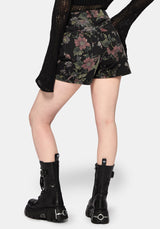 Poison Eden Print Denim Short 24" / UK 6