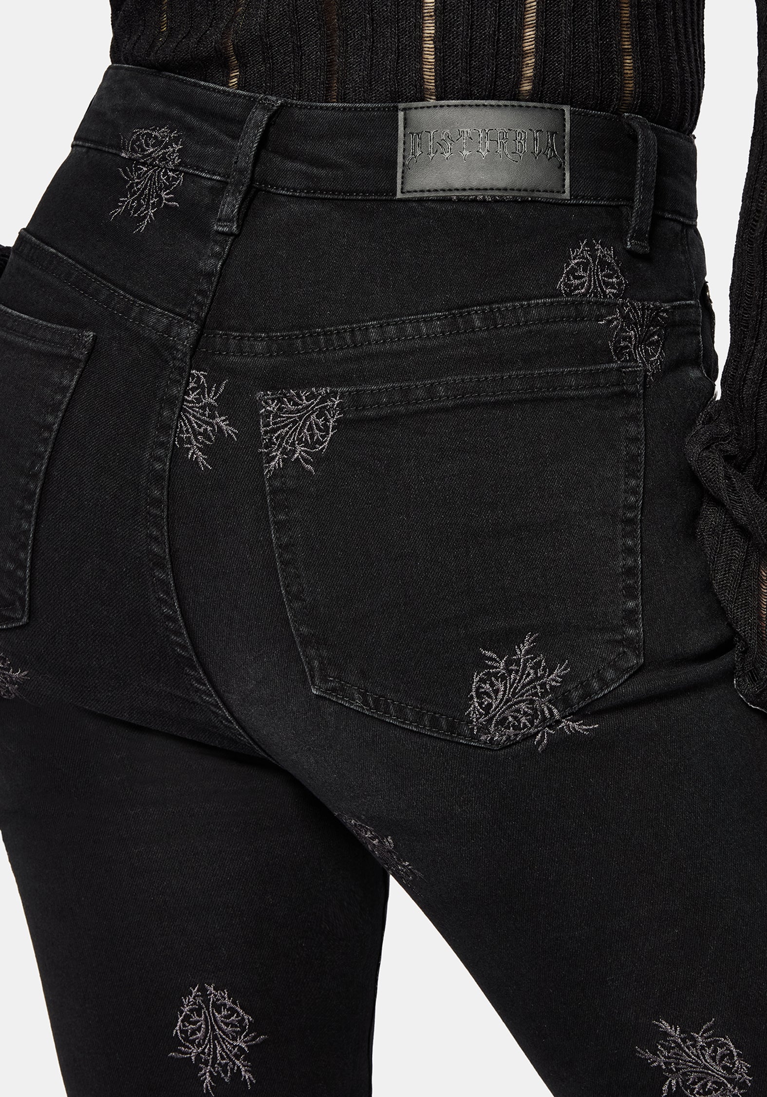 Selin Embroidered Denim Skinny Jean