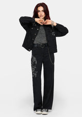 Cleo Phoenix Print Denim Jacket