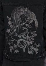Cleo Phoenix Print Denim Jacket