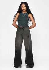 Zena Ombre Relaxed Wide Leg Jean