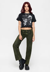 Narcissa Snake Print Low Rise Straight Leg Jean