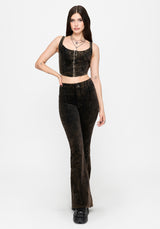 Reign Brushed Denim Flare Jean